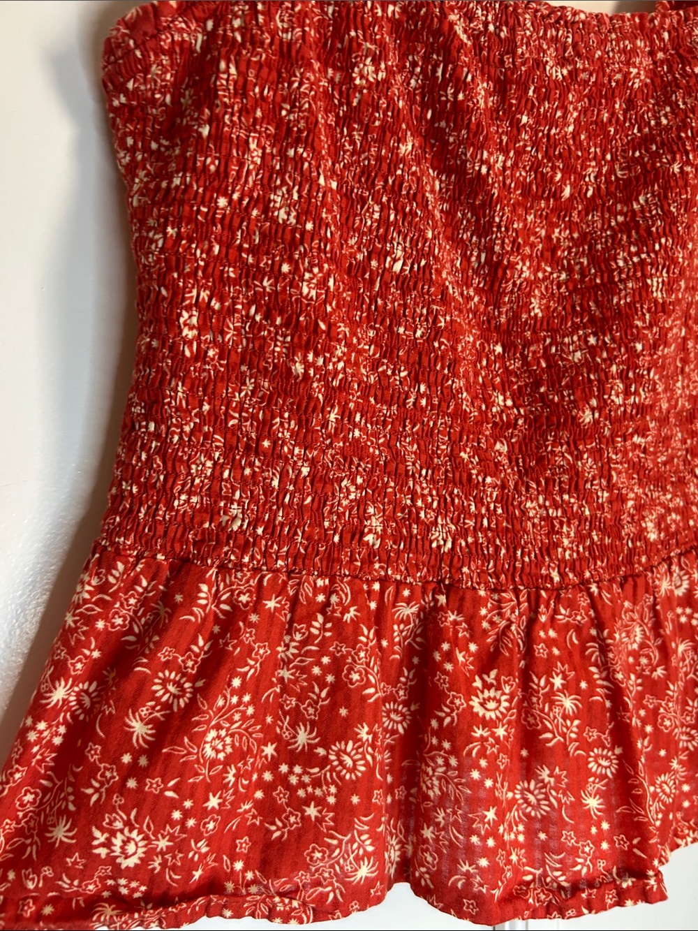 Madewell Floral Ruffle Tank - Picture 3 of 7